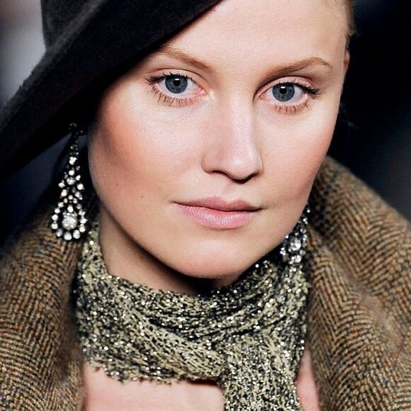 Ralph Lauren * Runway Collection Metallic Beaded Scarf - Picture 11 of 16